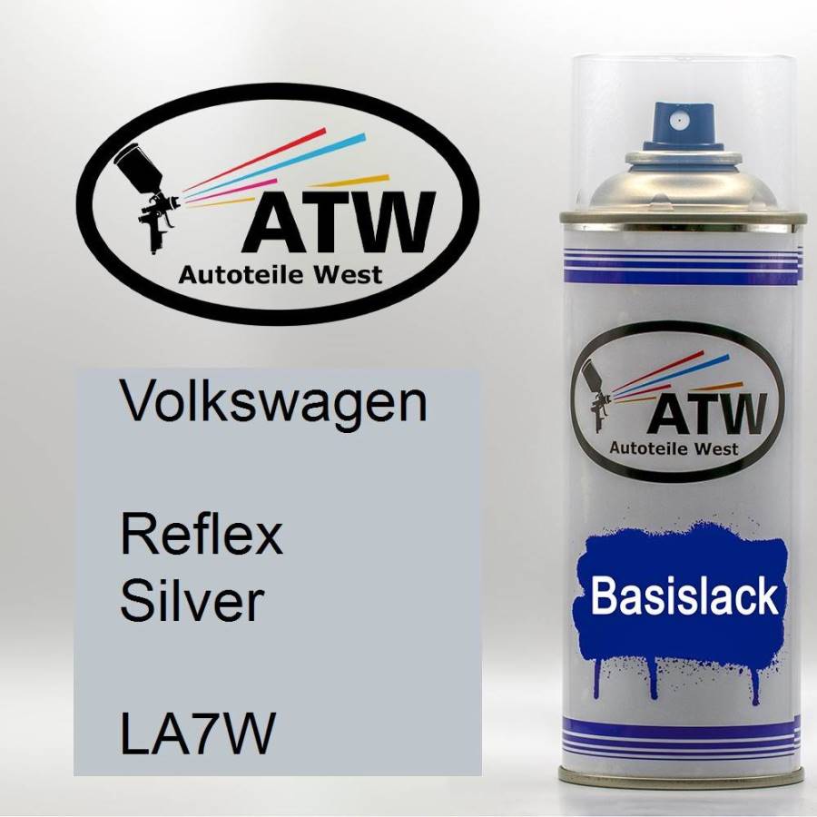 Volkswagen, Reflex Silver, LA7W: 400ml Sprühdose, von ATW Autoteile West.